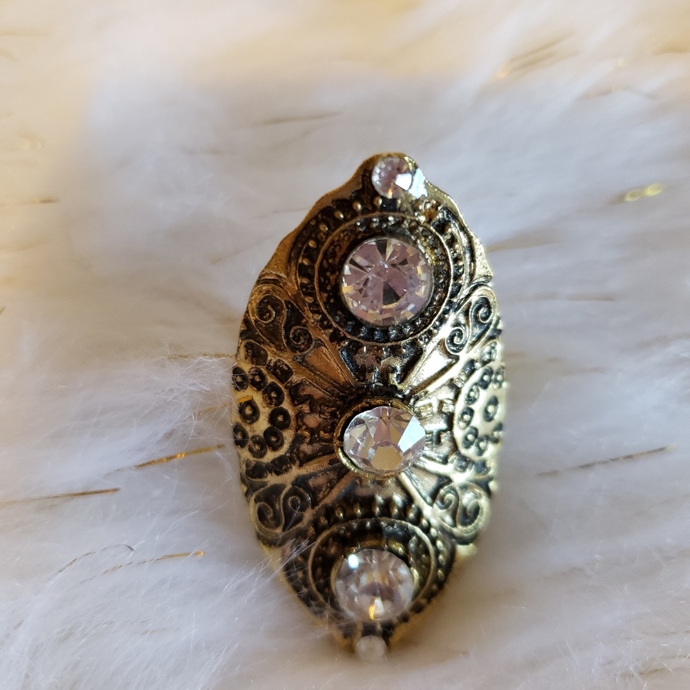 Boho, gipsy adjustable ring